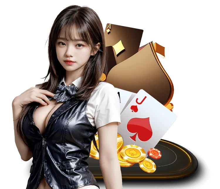 Bàn chơi Baccarat với các vị trí đặt cược Player, Banker, Tie